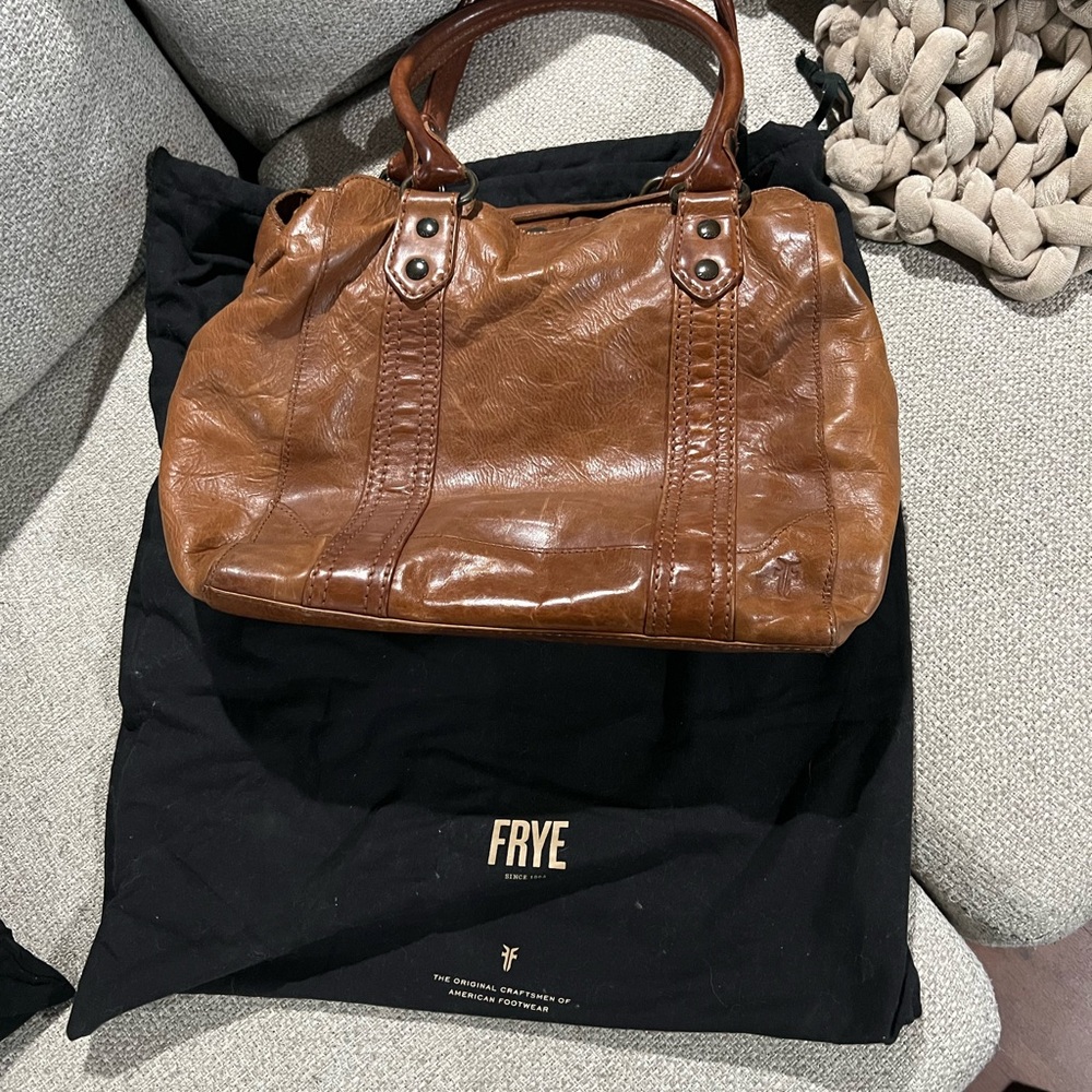 Frye Cognac Leather Tote